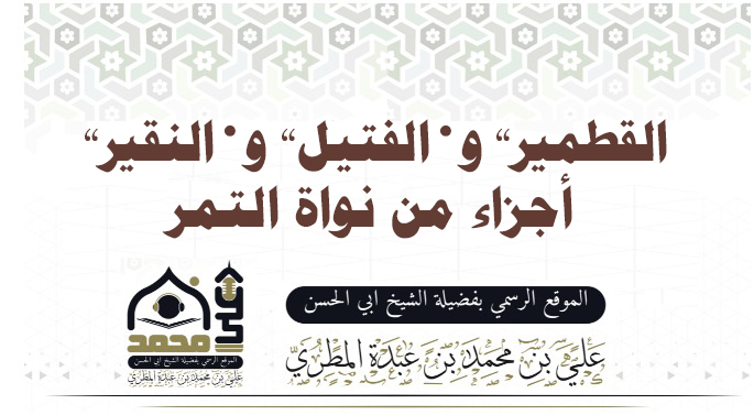 القطمير» و«الفتيل» و«النقير» أجزاء من نواة التمر
