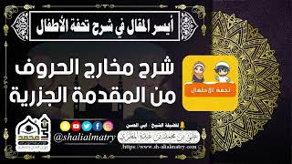 شرح مخارج الحروف من المقدمة الجزرية